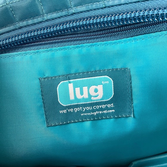 Lug Mini Puddle Jumper Travel tote Gym Overnight Shoulder bag EUC - Picture 6 of 12